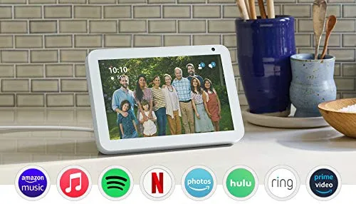 Echo Show 8 (1st Gen, 2019 release) -- HD smart display with Alexa – stay connected with video calling - Sandstone