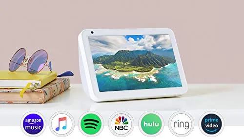 Echo Show 8 (1st Gen, 2019 release) -- HD smart display with Alexa – stay connected with video calling - Sandstone