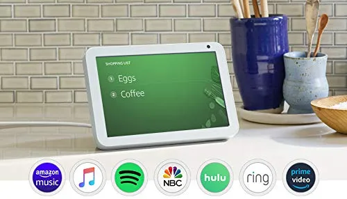 Echo Show 8 (1st Gen, 2019 release) -- HD smart display with Alexa – stay connected with video calling - Sandstone