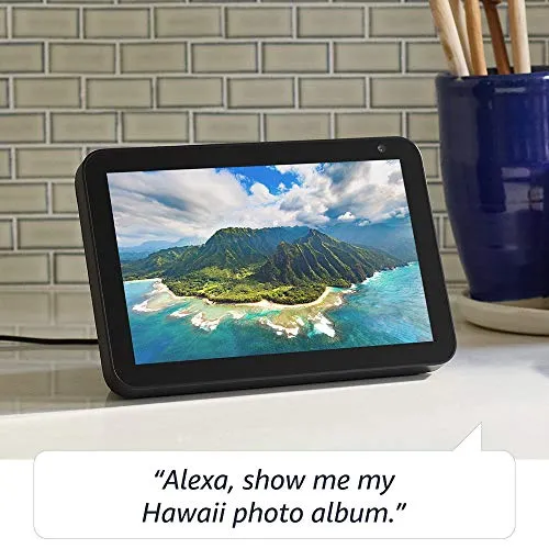 Echo Show 8 (1st Gen, 2019 release) -- HD smart display with Alexa – stay connected with video calling - Sandstone