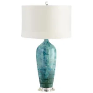 Elysia Table Lamp in Turquoise Blue