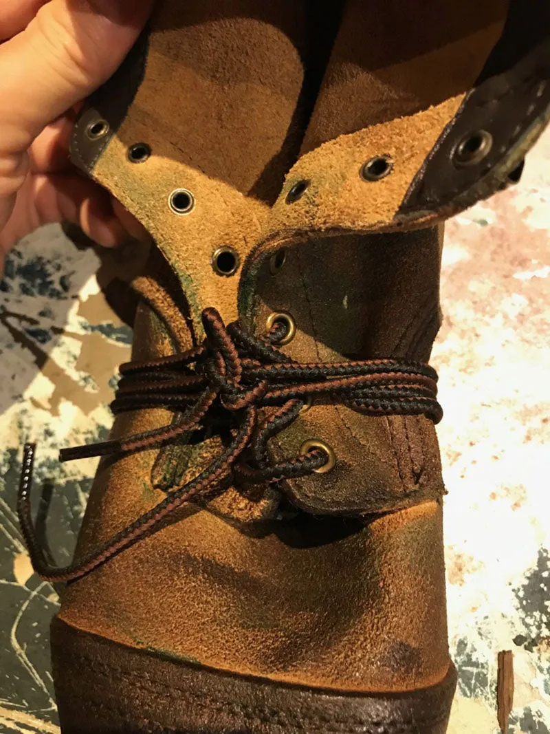 Fall Men's Shoes Brown Genuine Leather Boots Runway Ankle Vintage Booties