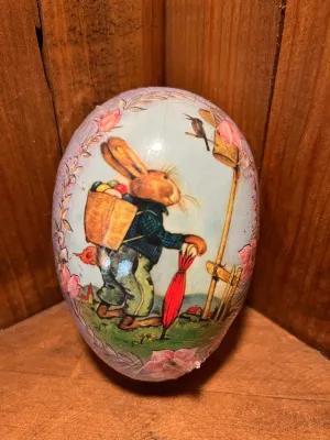 Fillable Paper Eggs from Germany: Bunny & Bird, three sizes