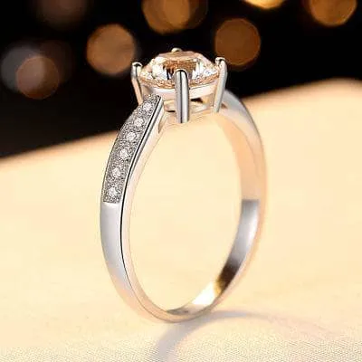 Four Prong Luxury Diamond Engagement Ring