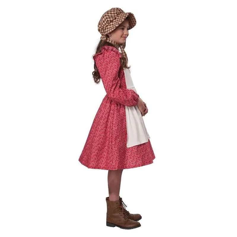 Frontier Settler Red Girls Costume