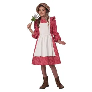 Frontier Settler Red Girls Costume