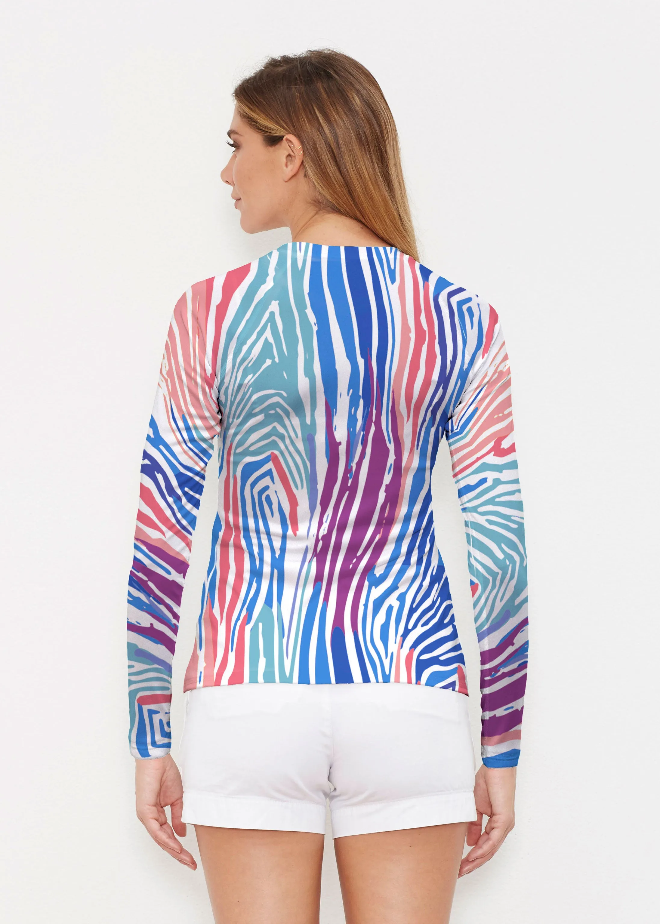 Fruity Stripes (14272) ~ Long Sleeve Rash Guard