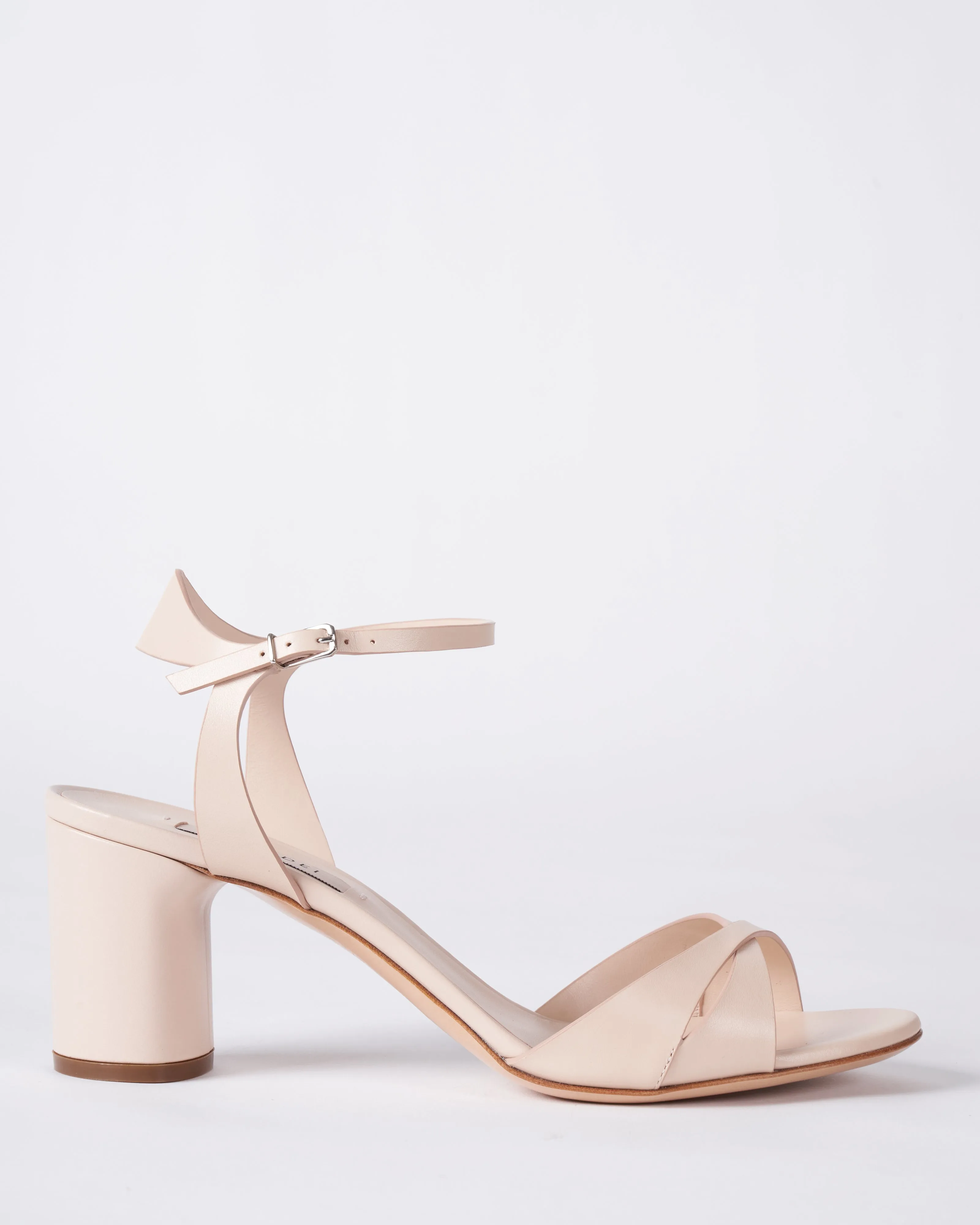 gloria heeled sandal with ankle strap - florence spiagga rosa
