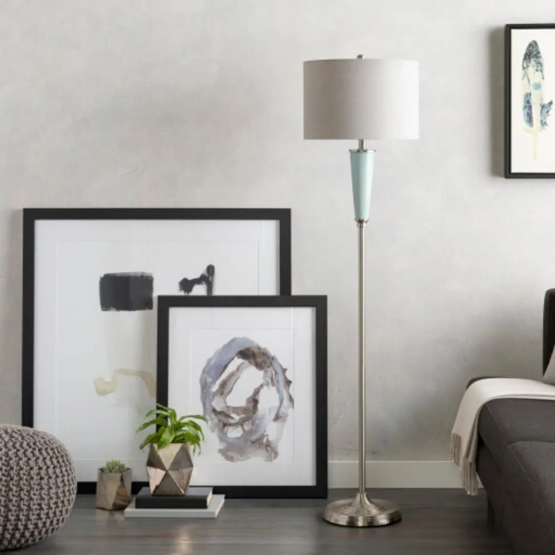 Goswell Floor Lamp in Gray and Green