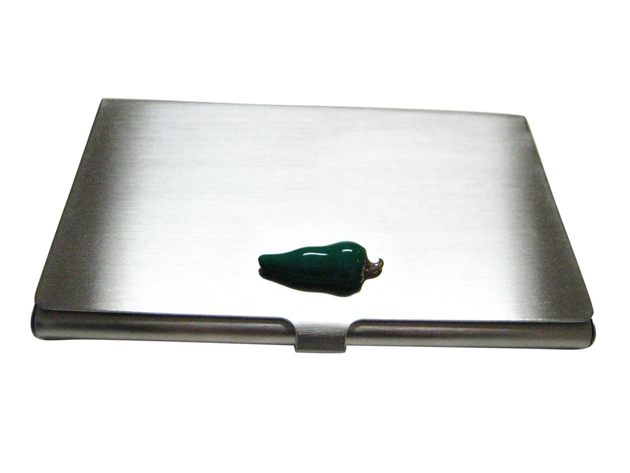 Green Chili Pepper Business Card Holder