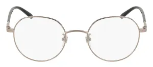 Gucci GUCCI LOGO GG 1349O 001 Round Metal Gunmetal Eyeglasses with Logo Stamped Demo Lenses