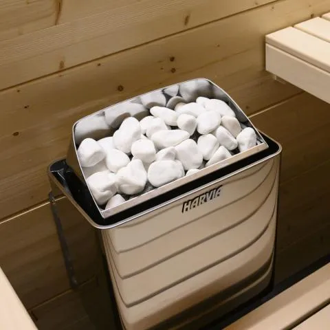 Harvia AC4000 Sauna Heater Decorative Stones, Rounded, 5-10cm