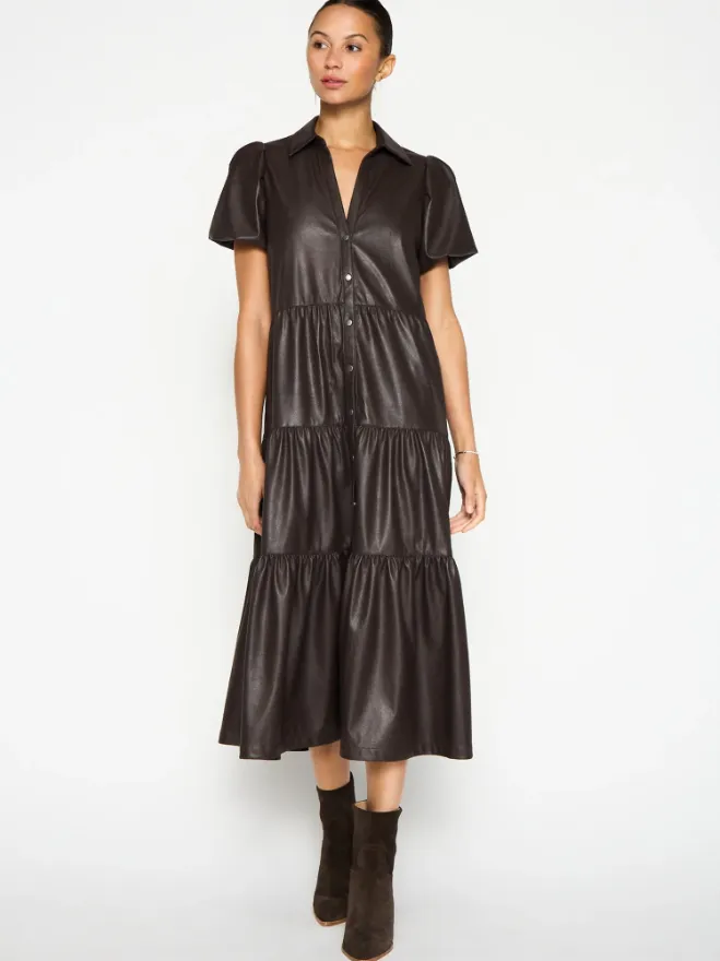 Havana Vegan Leather Dress