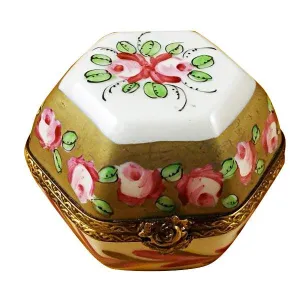 Hexagon with Flowers