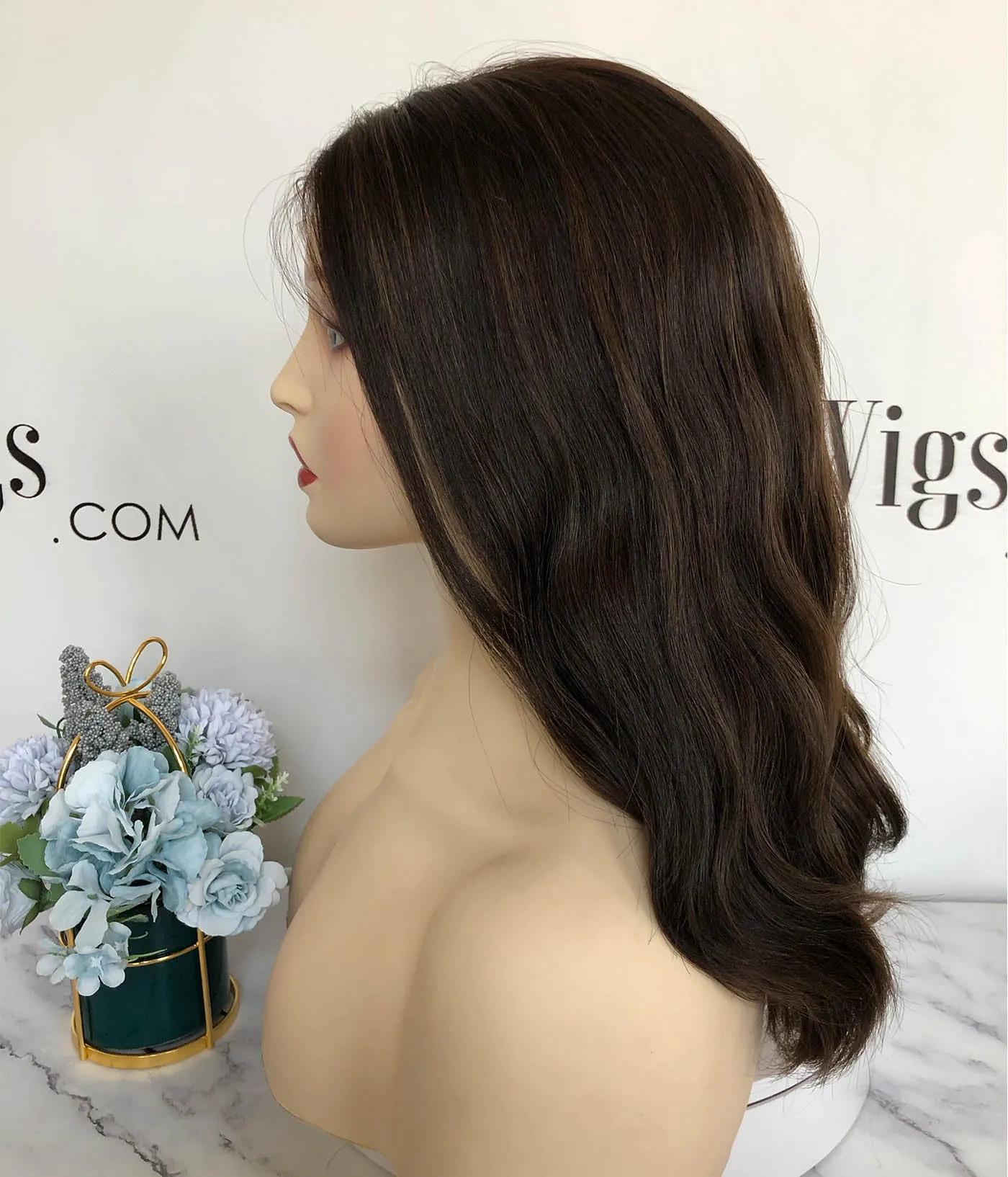 Invisible HD Lace Wig Lace Top Curly Sheitel Jewish Wig