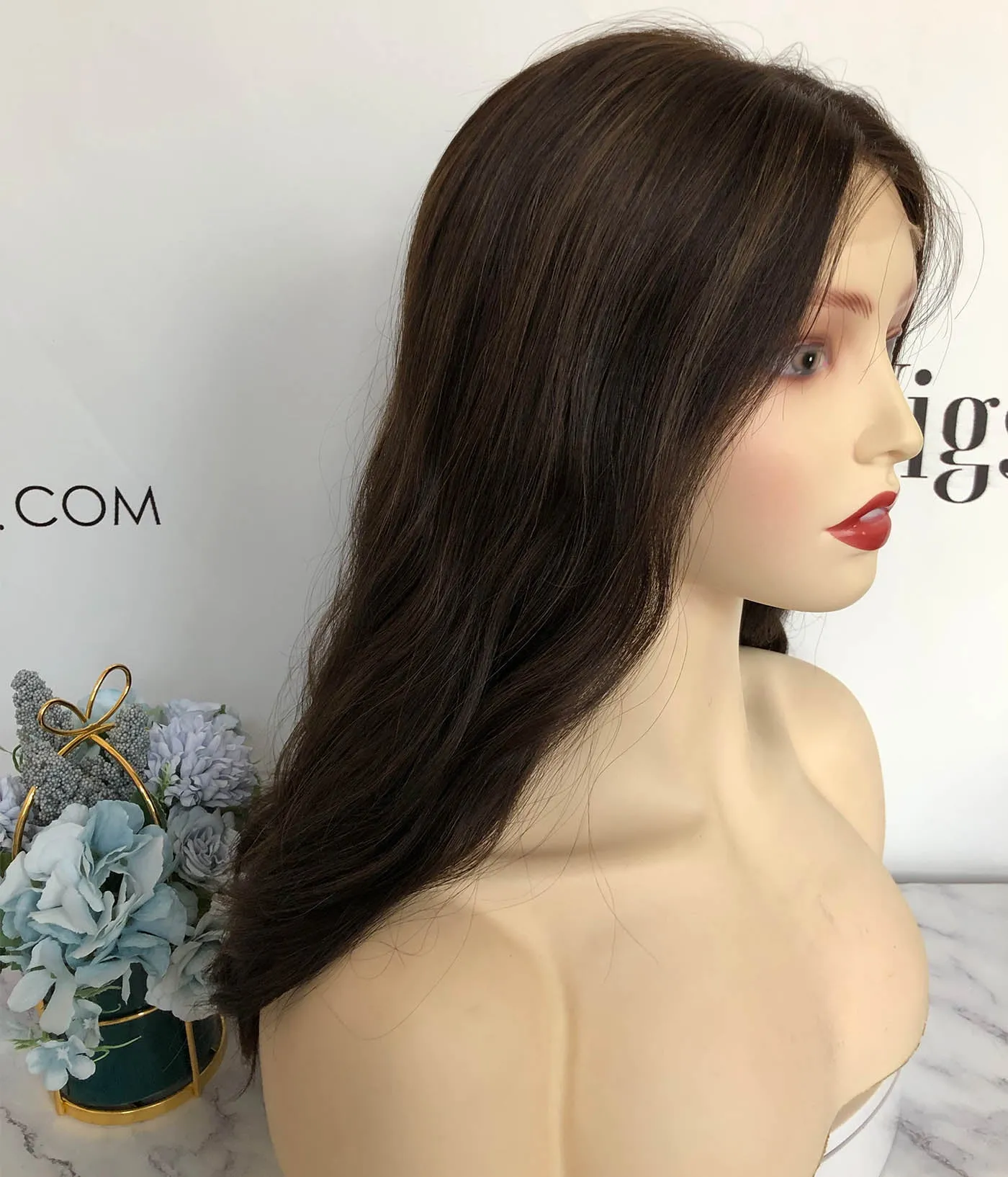 Invisible HD Lace Wig Lace Top Curly Sheitel Jewish Wig