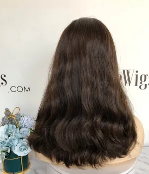 Invisible HD Lace Wig Lace Top Curly Sheitel Jewish Wig