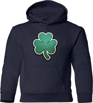 Irish Youth Hoodie Big Clover Navy