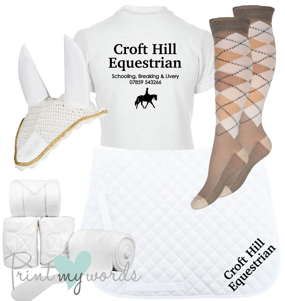 'Ivy' Ladies Personalised Matching Equestrian Set - Business Design
