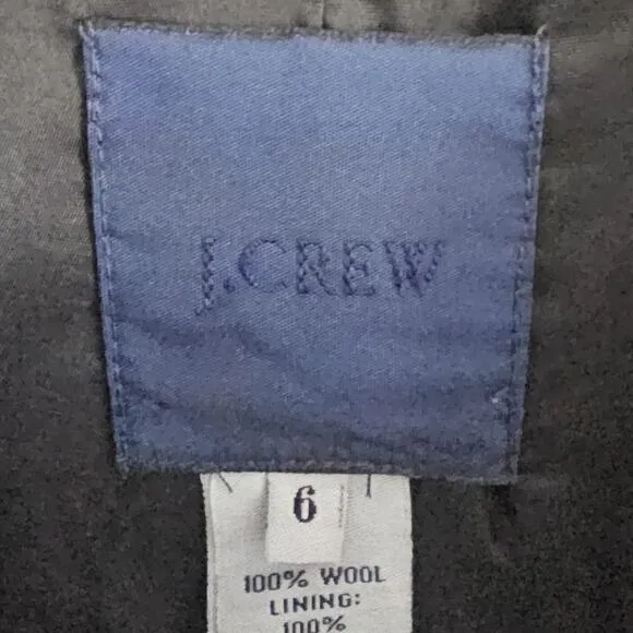J. Crew 100% Wool Blazer Jacket Womens Sz 6 Career Office Business Academia Prep