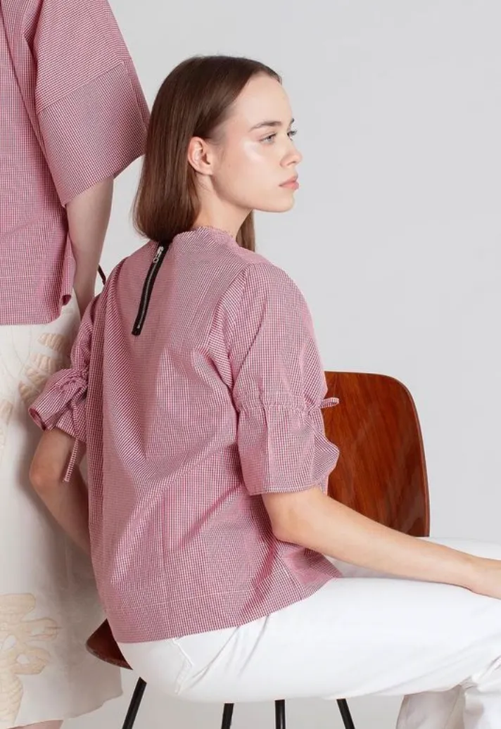 Jackie Shirt - Oxford Stripe Sky