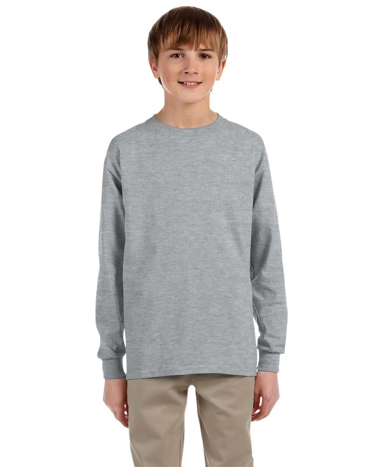 Jerzees Youth 5.4 oz. 50/50 Heavyweight Blend Long Sleeve T-Shirt