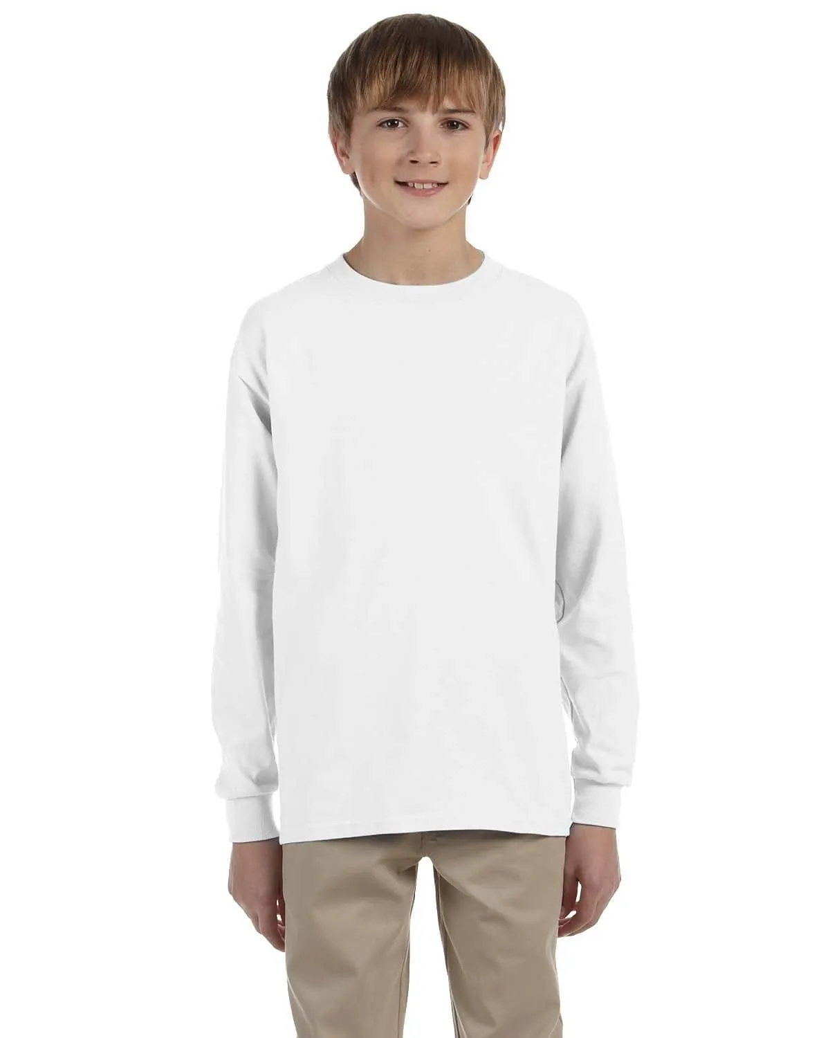 Jerzees Youth 5.4 oz. 50/50 Heavyweight Blend Long Sleeve T-Shirt