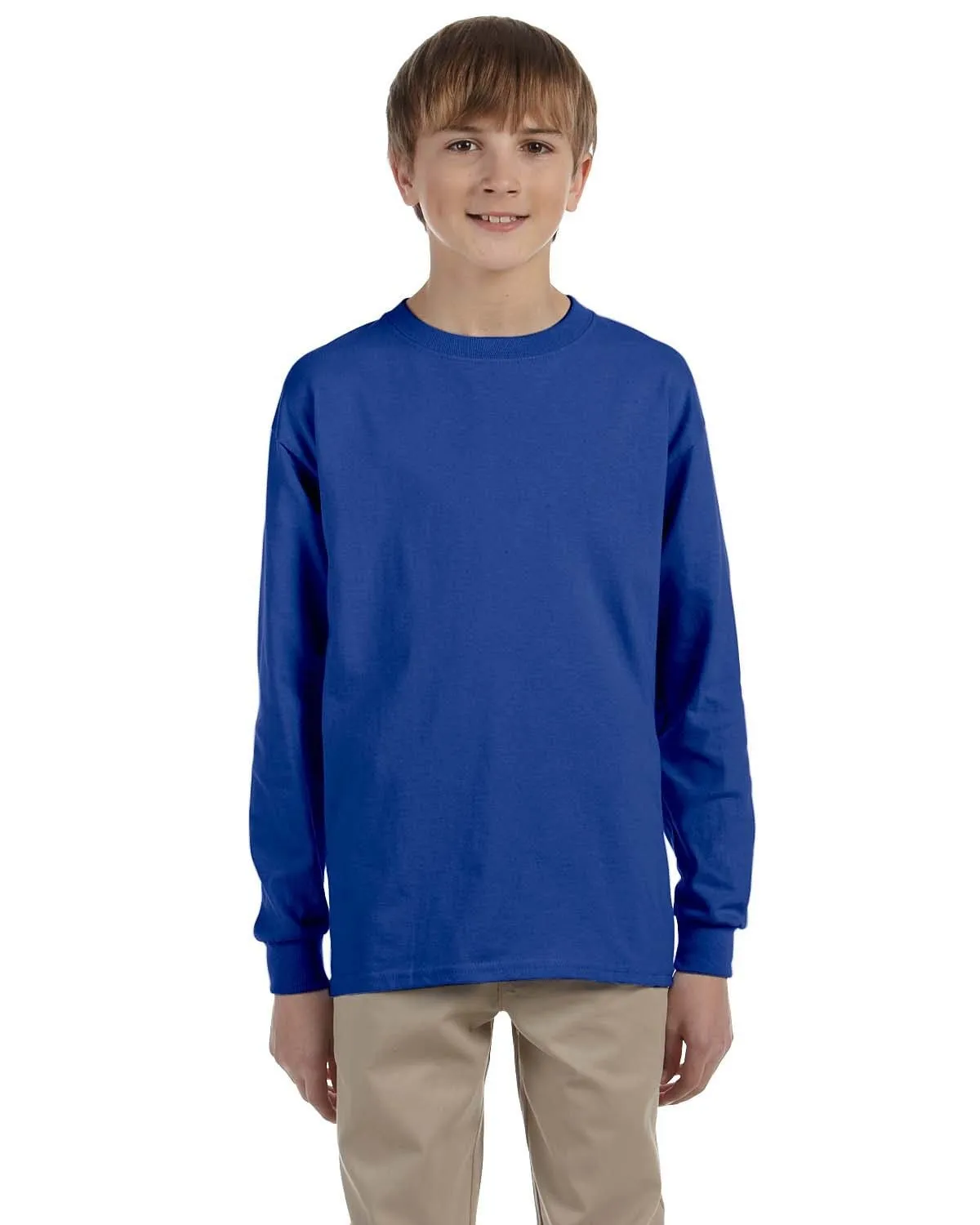 Jerzees Youth 5.4 oz. 50/50 Heavyweight Blend Long Sleeve T-Shirt