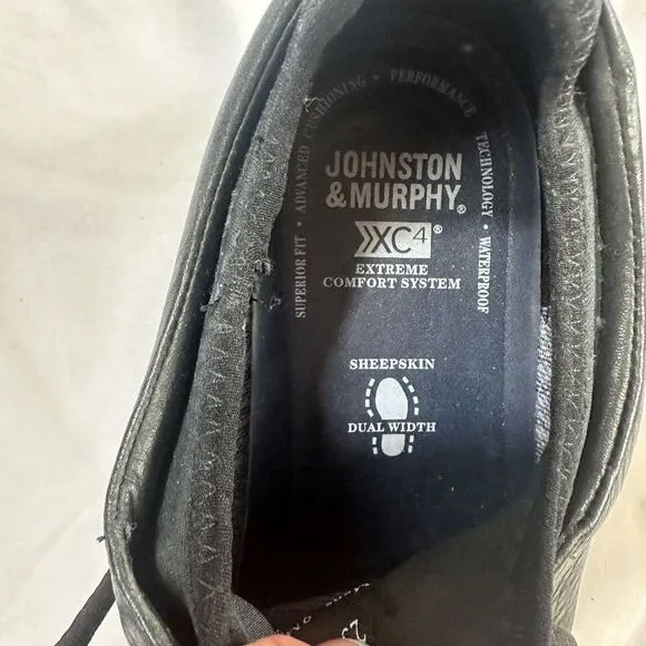 Johnston and Murphy sheepskin leather do with sneakers shoe men's size 9