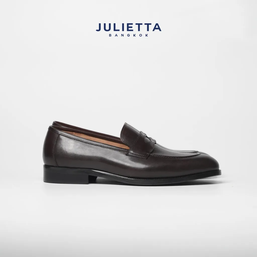 JULIETTA - MULLEN Penny Loafer Calfakin : Brown