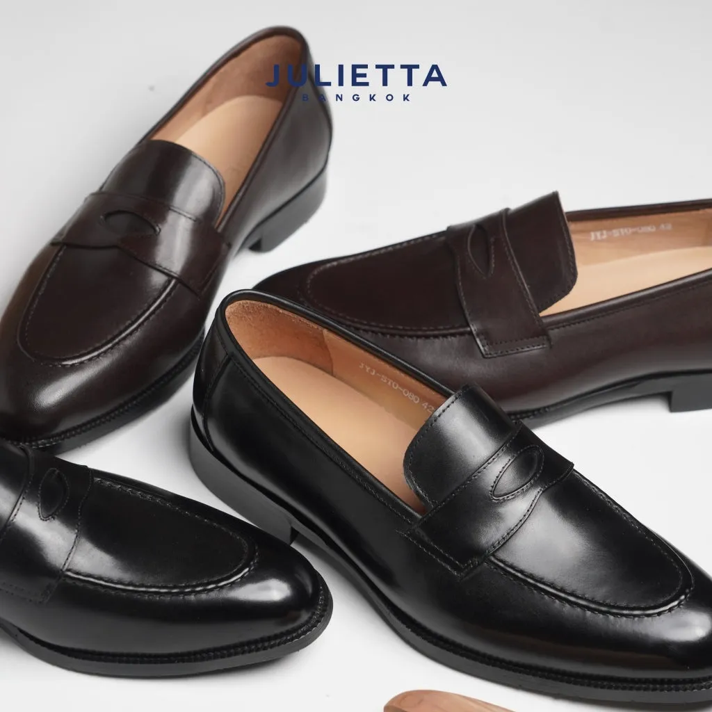 JULIETTA - MULLEN Penny Loafer Calfakin : Brown