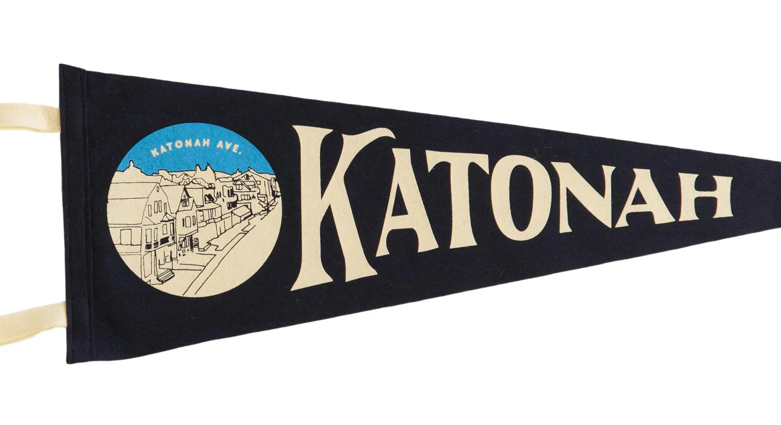Katonah NY Navy Felt Flag Pennant
