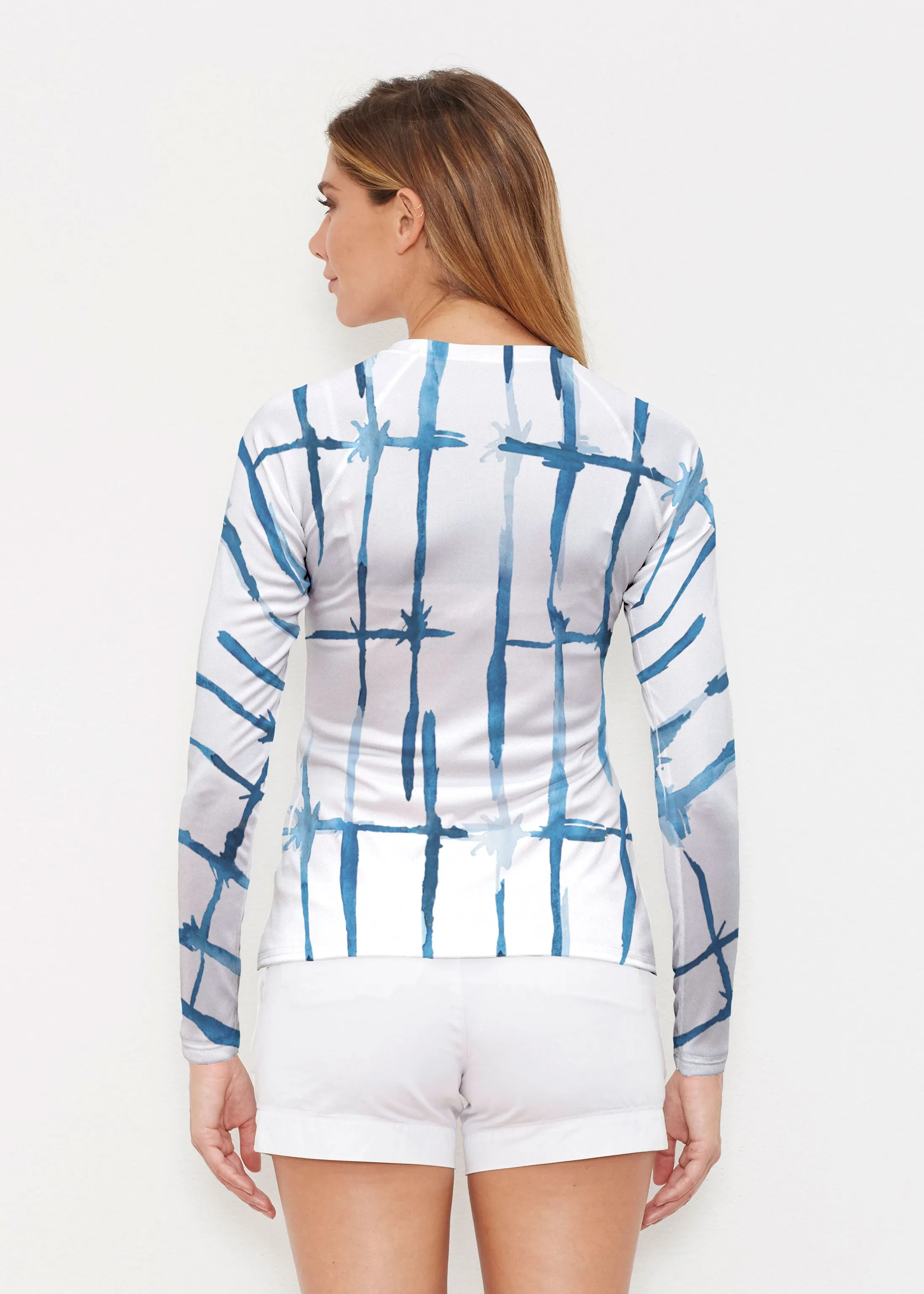 Knotted Tie Dye (7844) ~ Long Sleeve Rash Guard