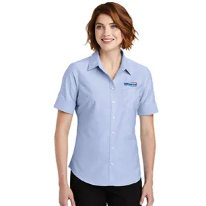 Ladie's Short Sleeve Oxford Shirt