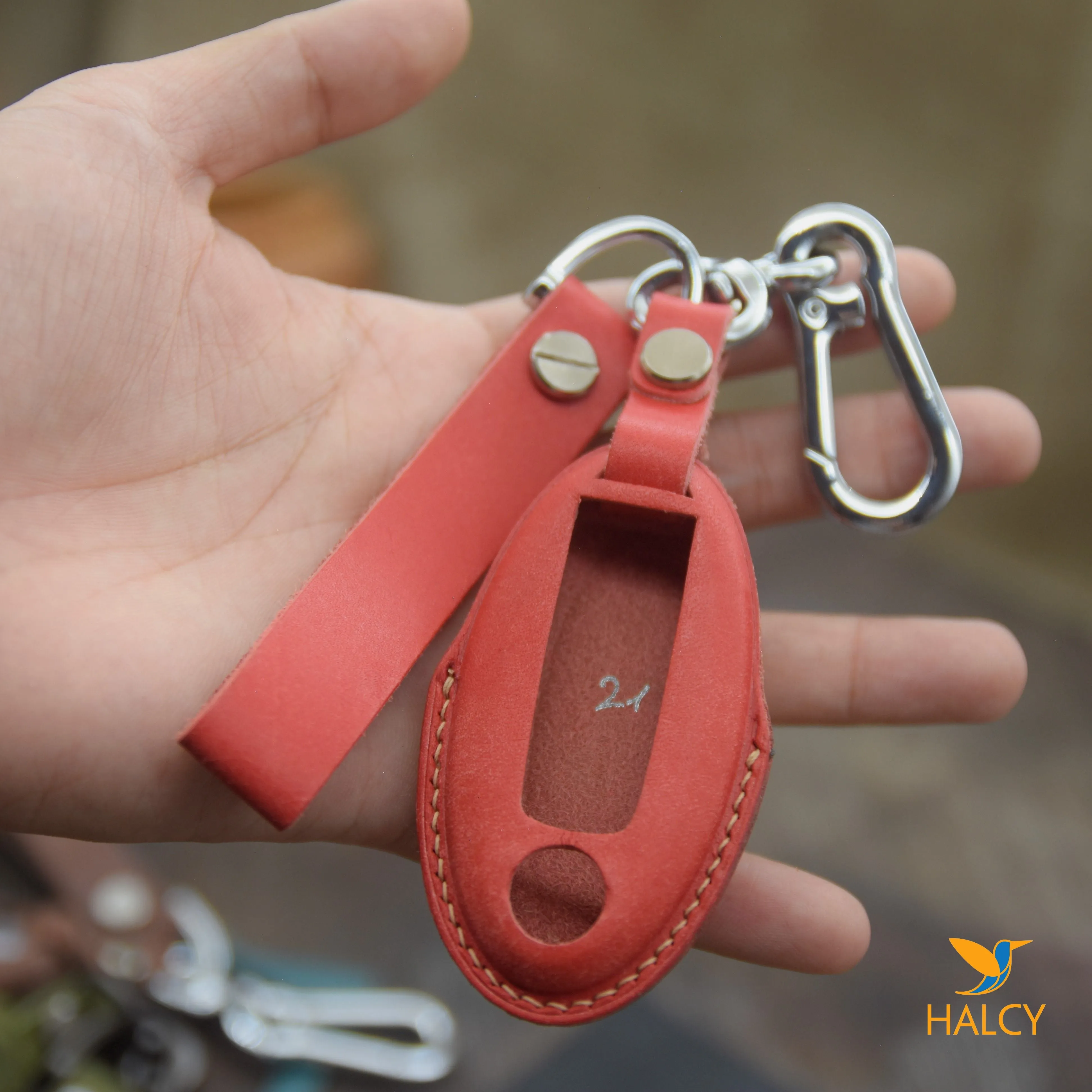 Leather Key Fob Cover fit for Nissan & Infiniti