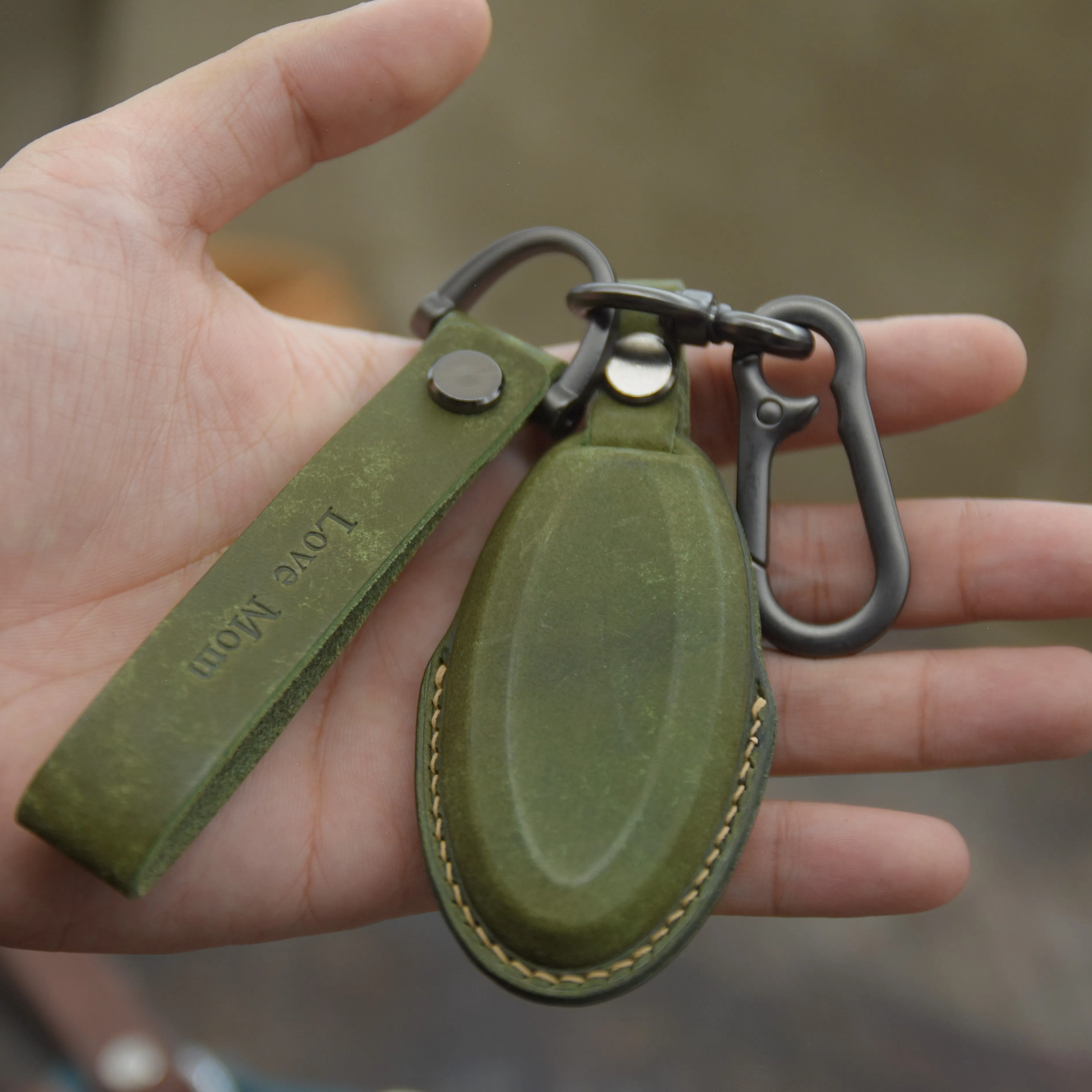 Leather Key Fob Cover fit for Nissan & Infiniti