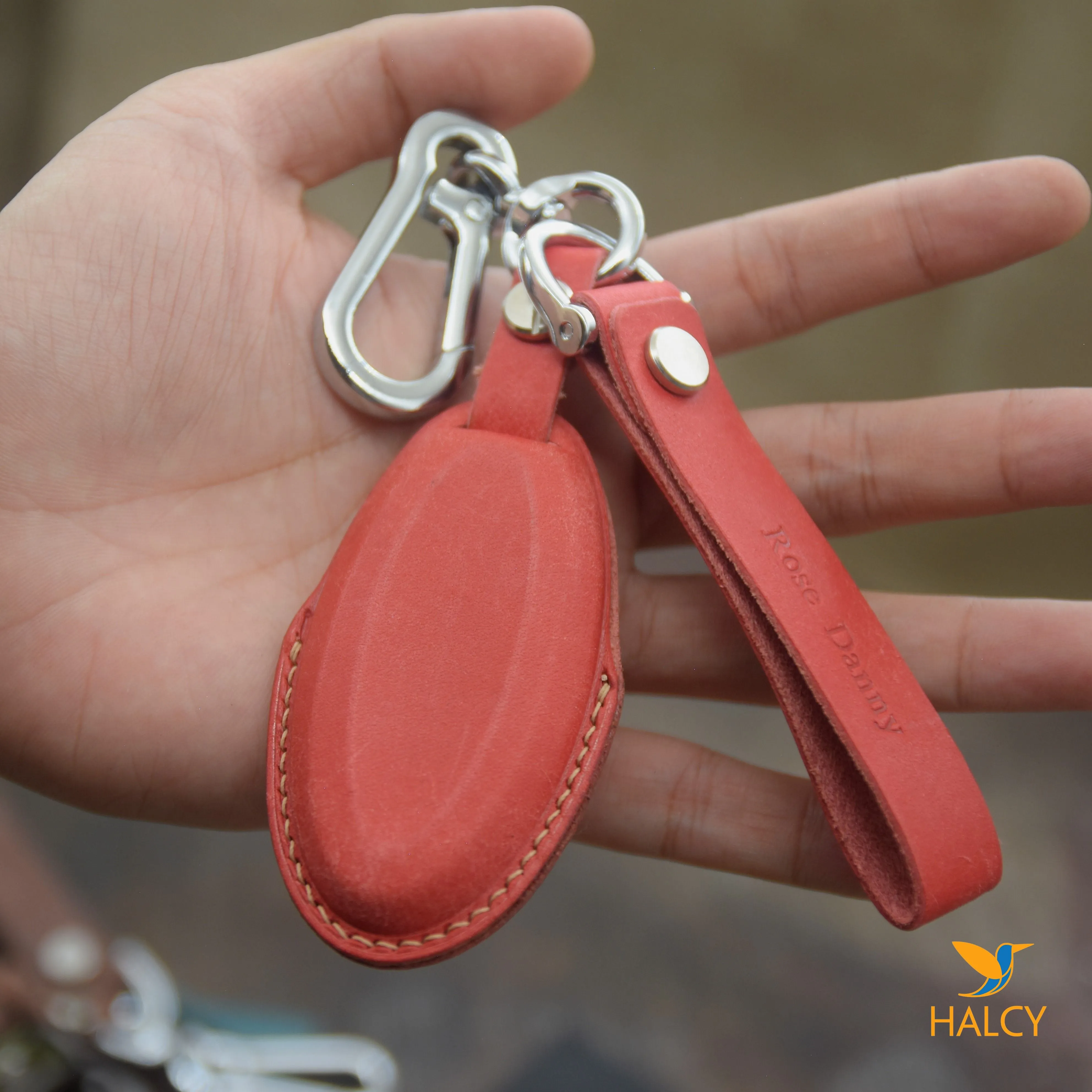 Leather Key Fob Cover fit for Nissan & Infiniti