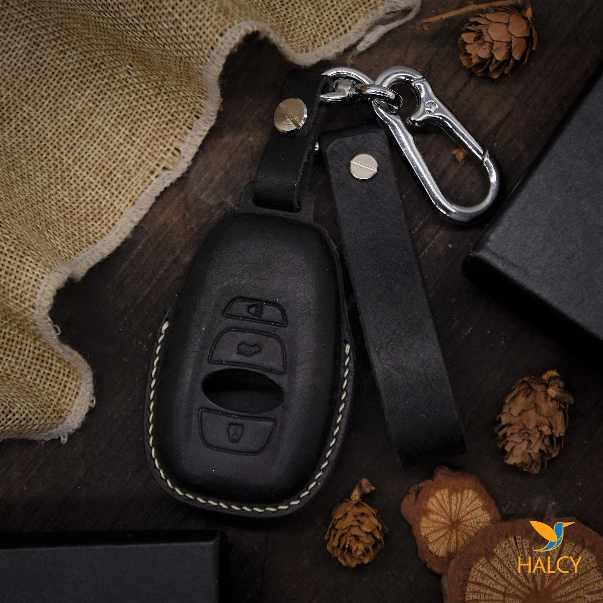 Leather Key Fob Cover Fit For Subaru Ascent, BRZ, Crosstrek, Forester, Impreza, Legacy, Outback, STI, WRX, Personalized keychain