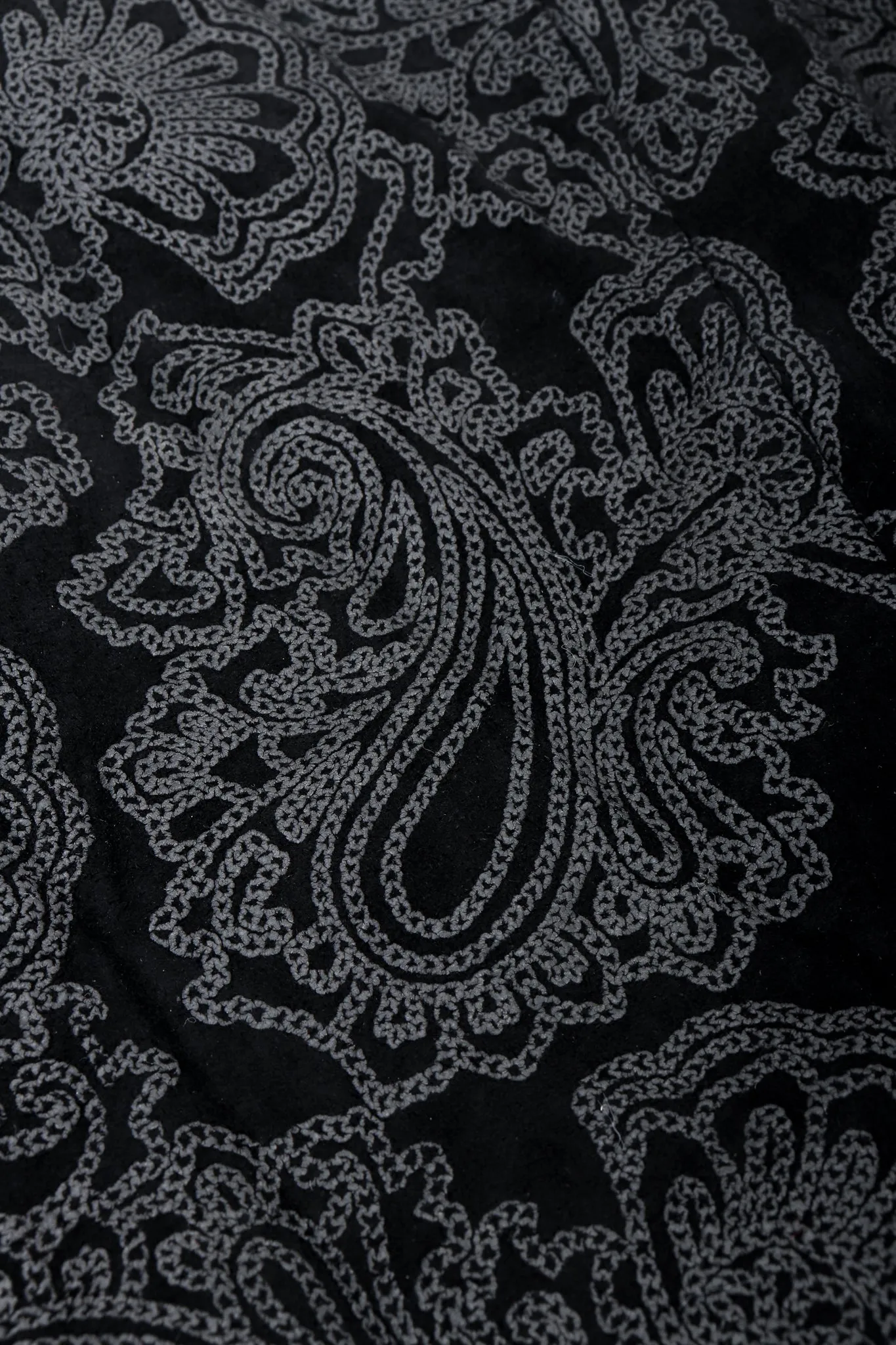 Leather Paisley Tuxedo Dress