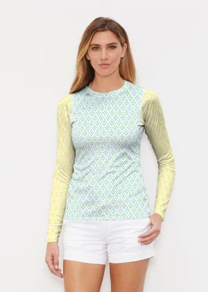 Lemon Drop (13575) ~ Long Sleeve Rash Guard
