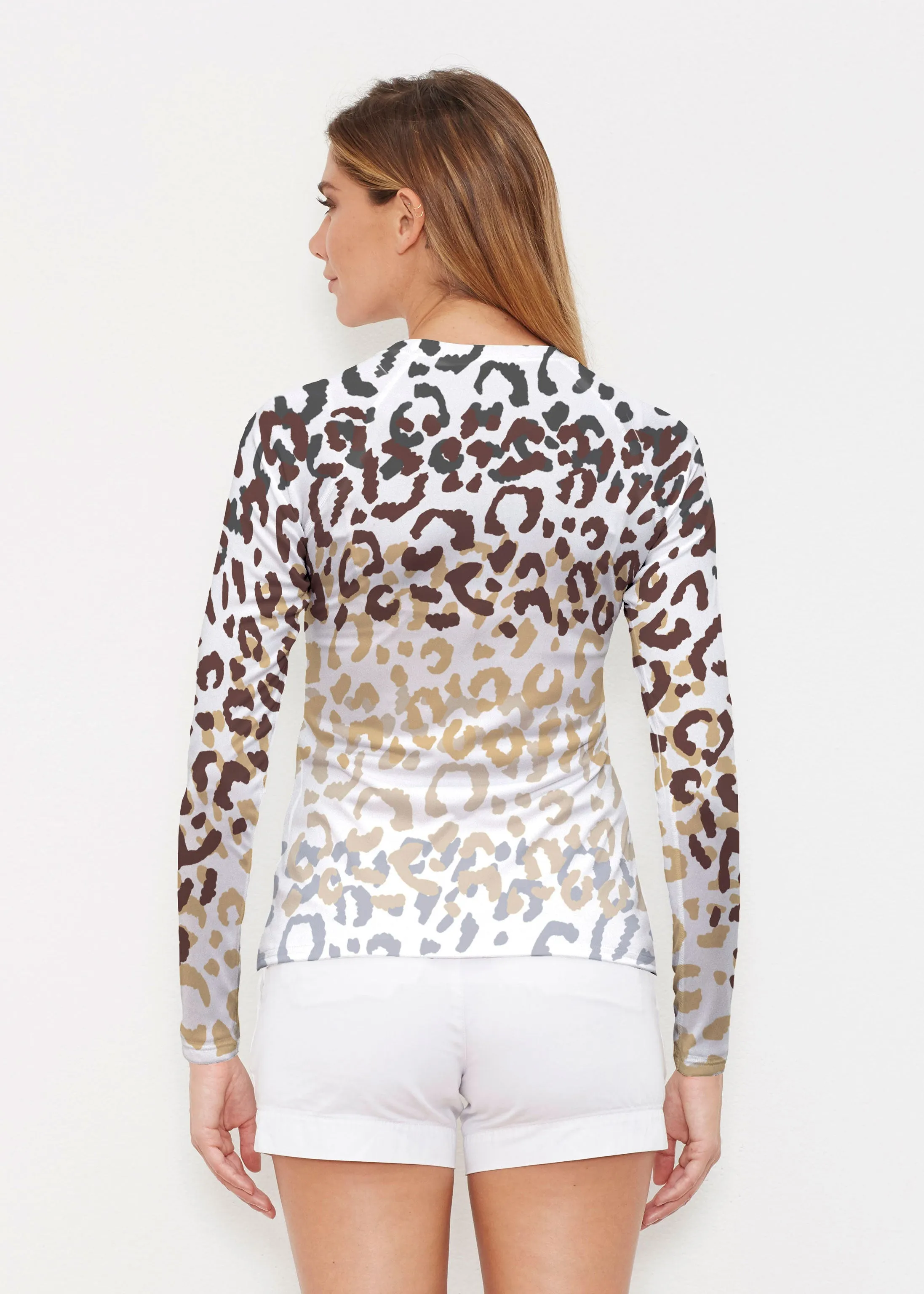 Leopard Ombre (7845) ~ Long Sleeve Rash Guard