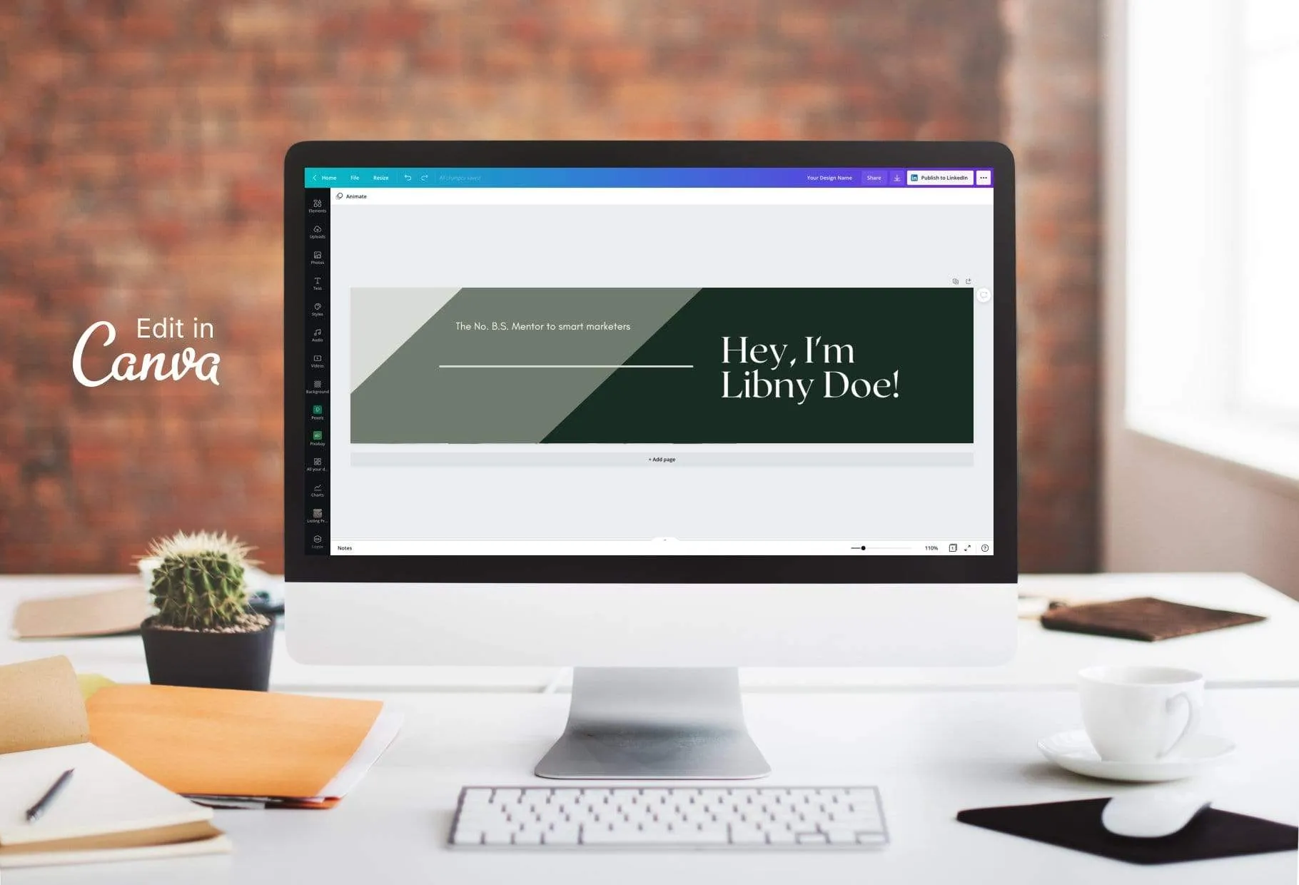 Libny LinkedIn Banner Canva Template