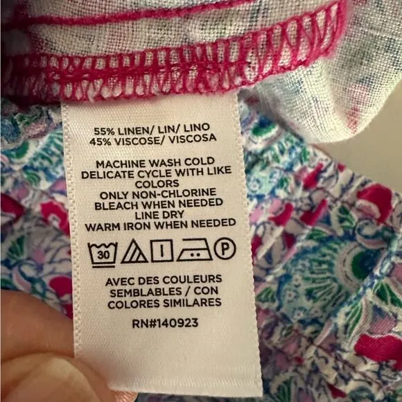 LOFT Floral Button Pull-on Midi Skirt Women’s size Medium Pink Blue Green colors