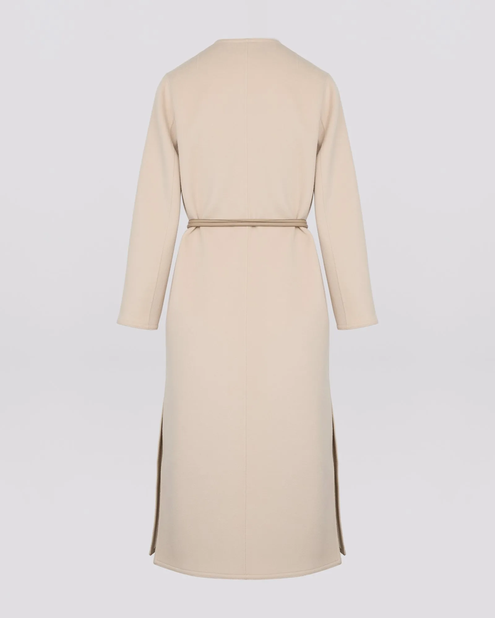 Long double-sided cashmere coat