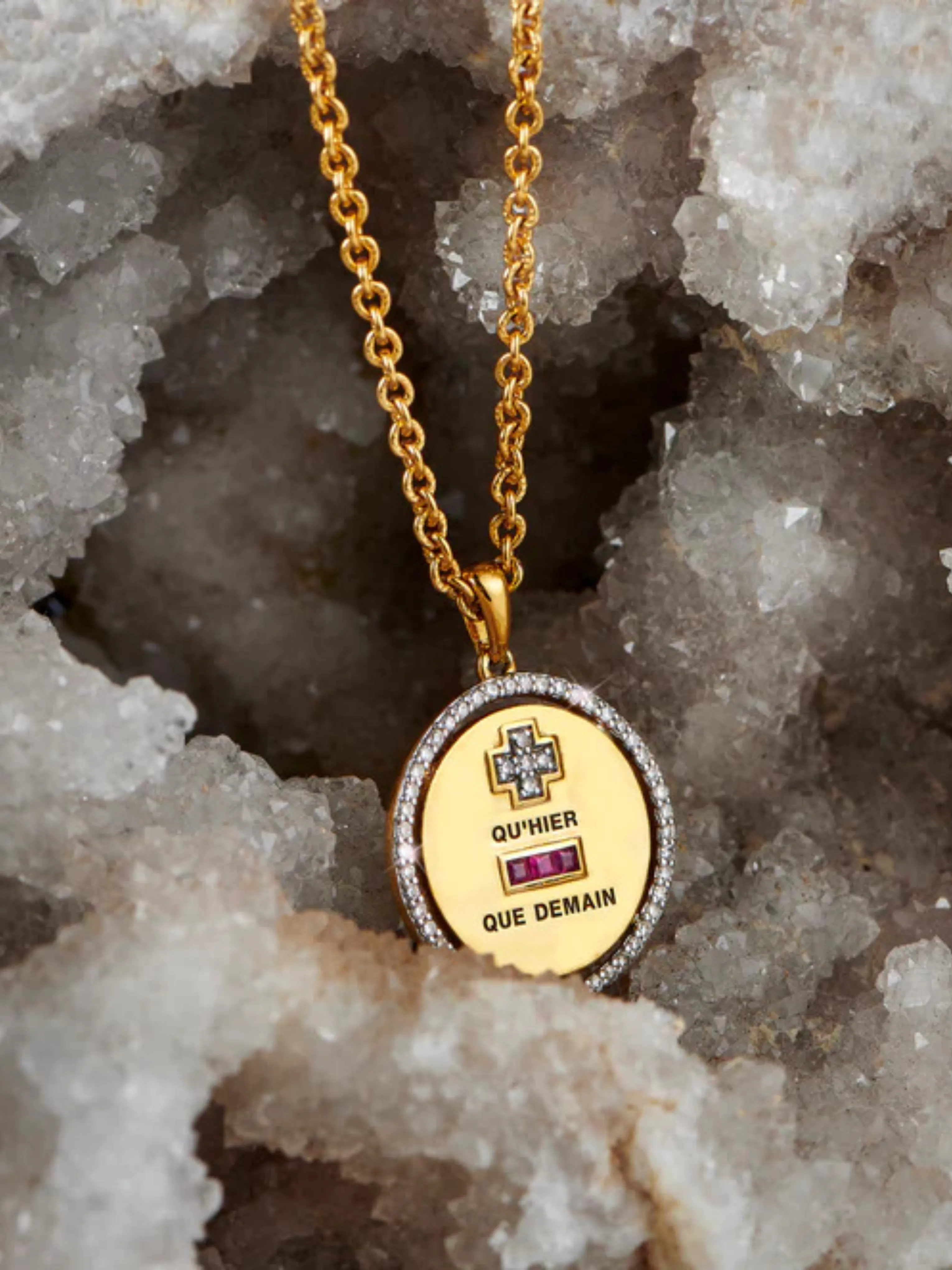 Love Pendant Diamond Surround