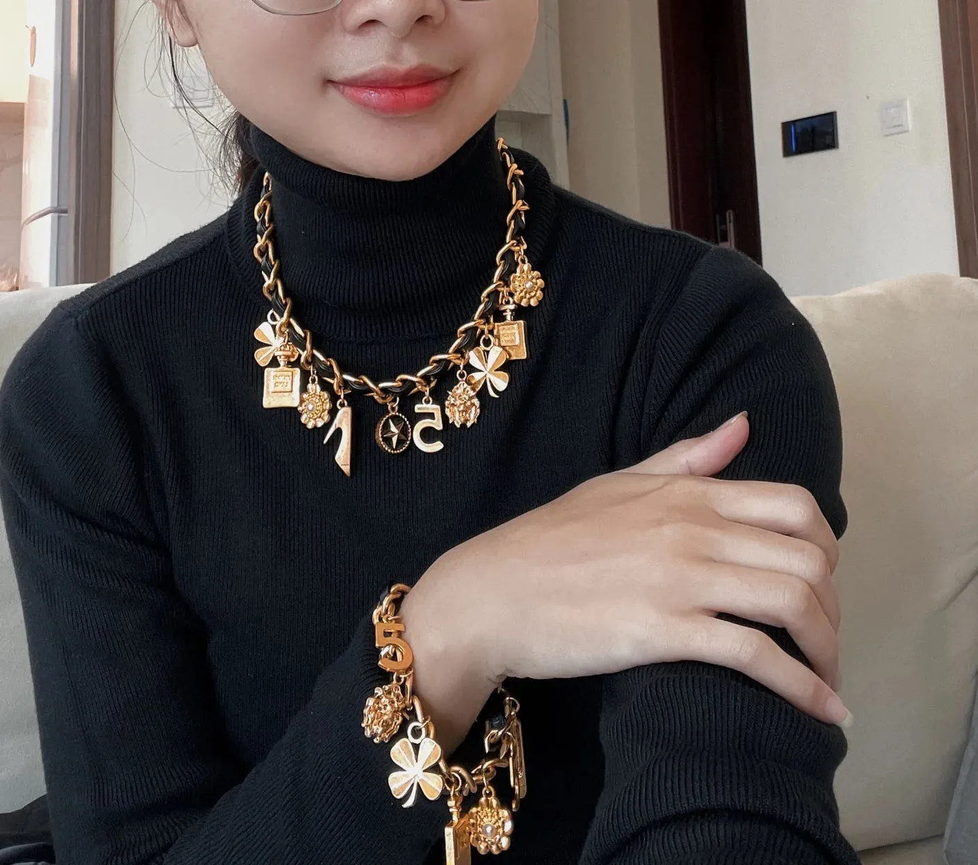 Luxury Vintage High End Necklace, Bracelet and Brooch Sets
