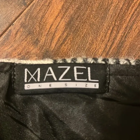 Mazel Wool and Faux Leather One Size Dress.