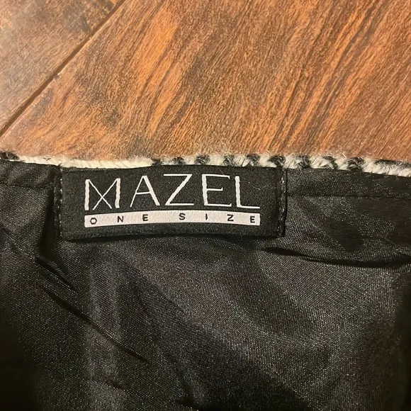 Mazel Wool and Faux Leather One Size Dress.