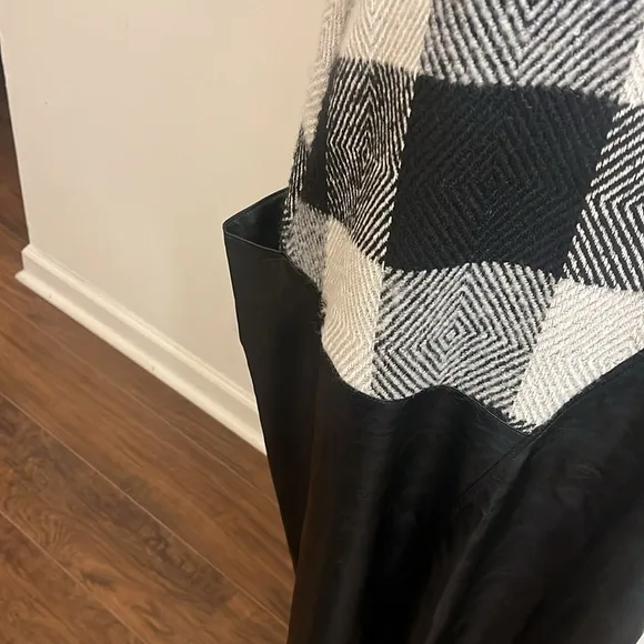 Mazel Wool and Faux Leather One Size Dress.