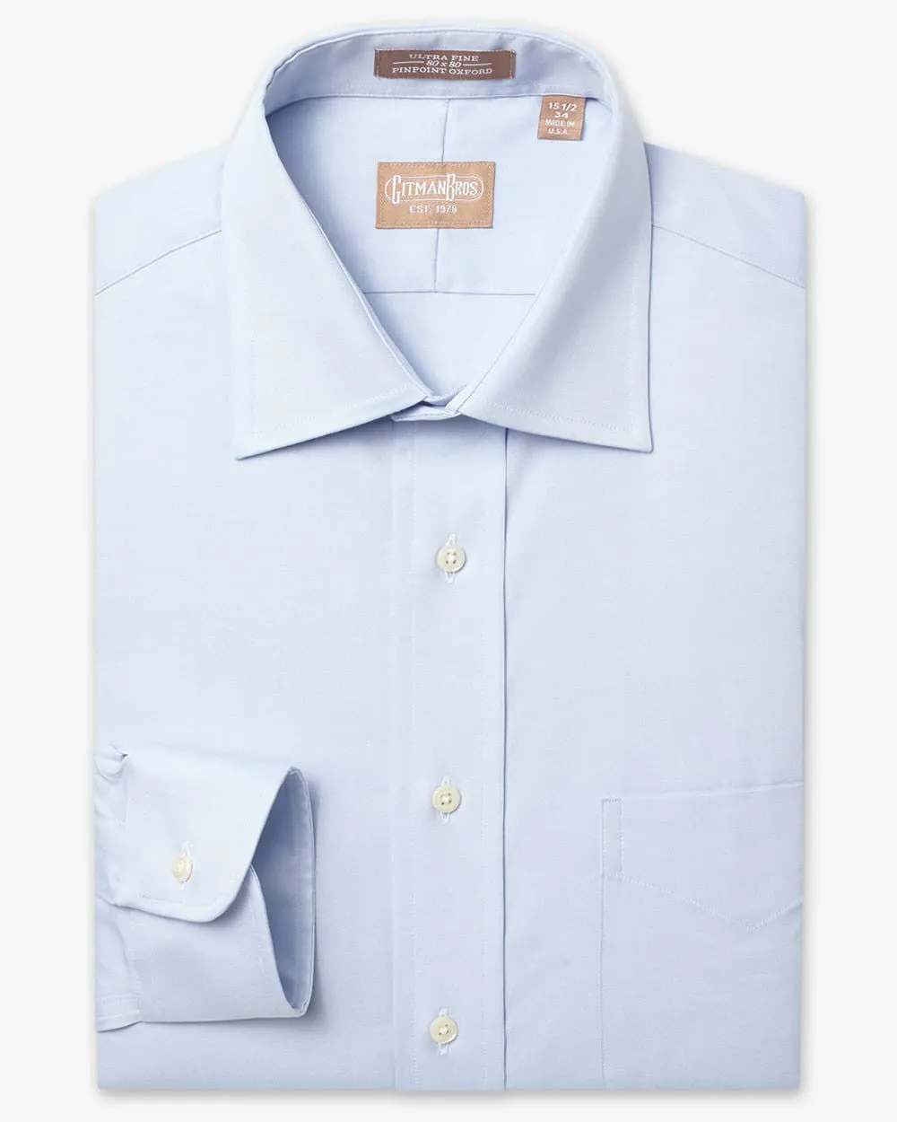 Medium Spread Pinpoint Light Blue